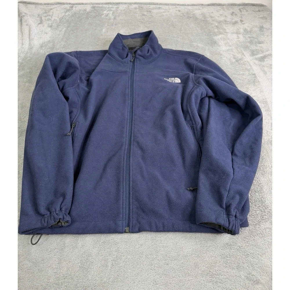 The North Face Windwall Fleece Jacket Men's Size Small Blue Full Zip Outdoor